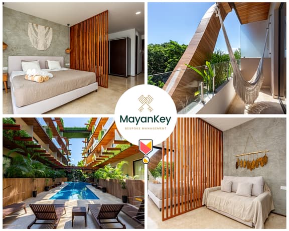 Boho Chic Tulum King Suite with Balcony
