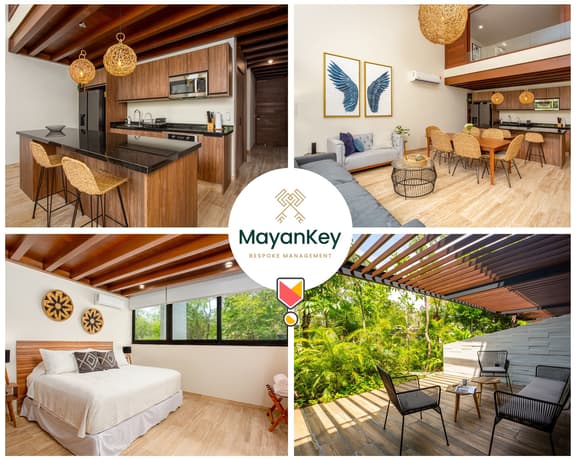 Modern 3BR Playacar | Huge Pool | Gym | Sleeps 8