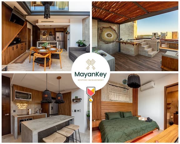 Luxe Cenote Penthouse | Private Roof & Pool | BBQ