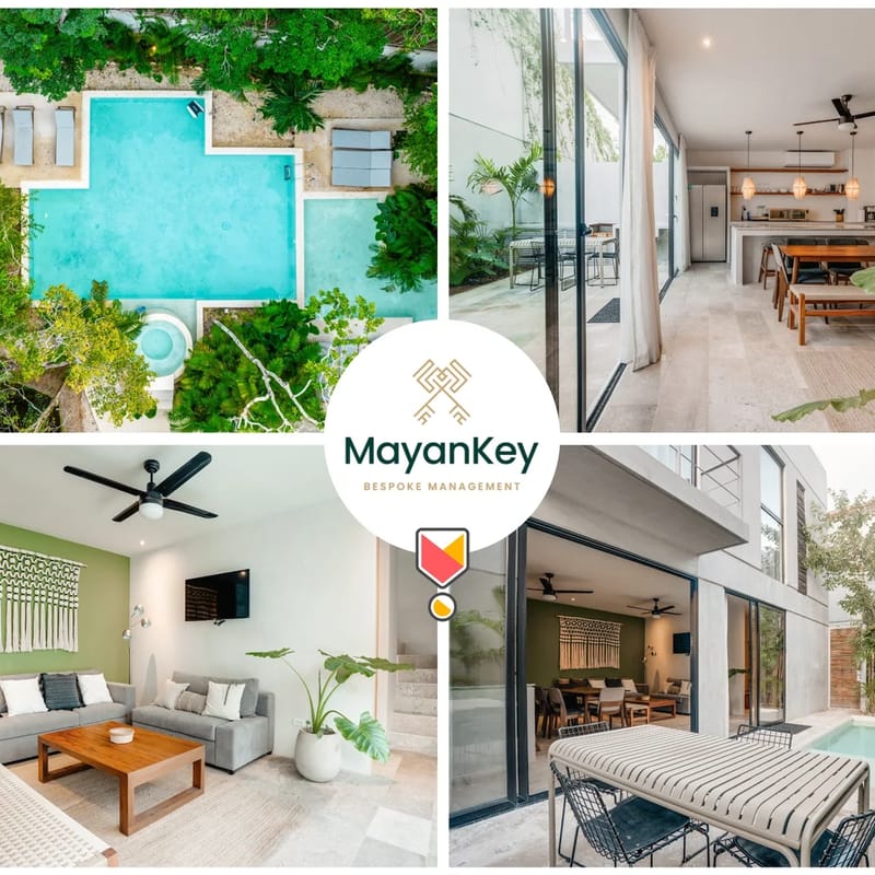 3BR Tulum Villa w/ 2 Private Pools + Rooftop Suite