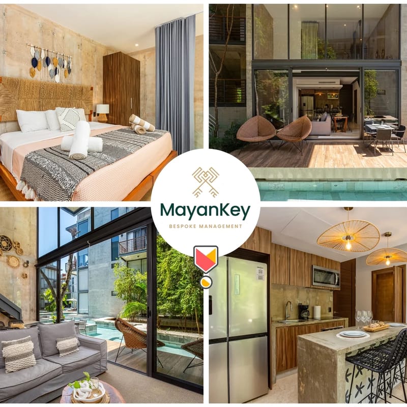 Luxe Swim Up Loft | Gym | Coworking | Cenote